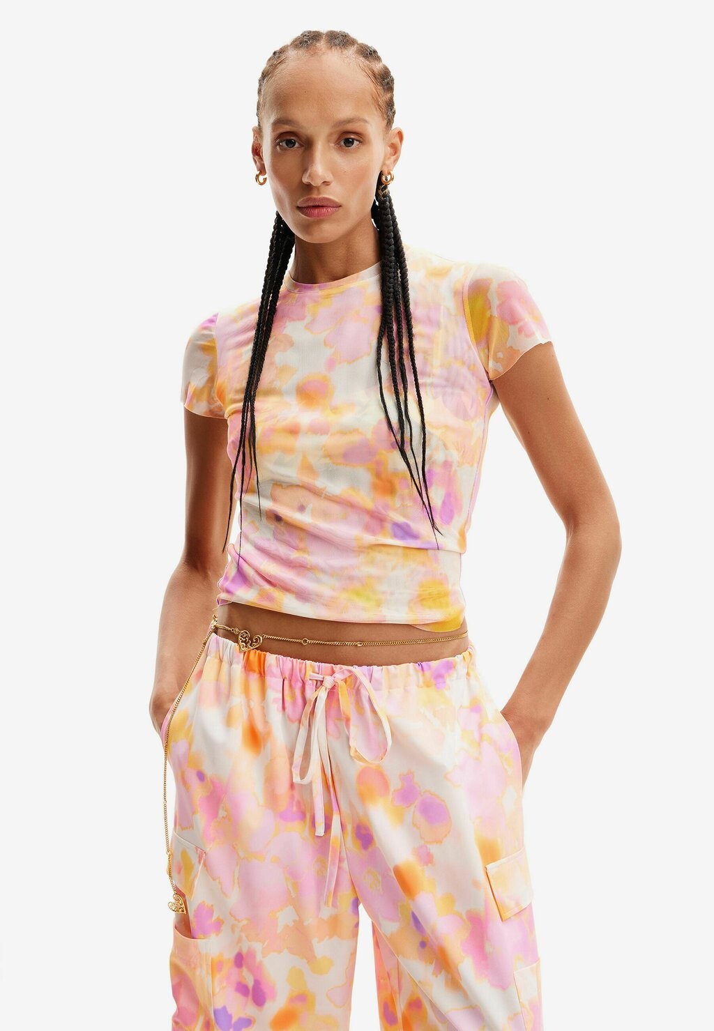 

Футболка с принтом Desigual, красный