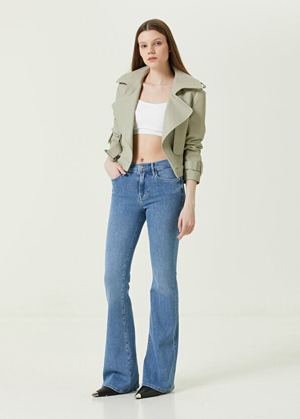 

Синие джинсовые брюки le high flare Frame Denim, Синий