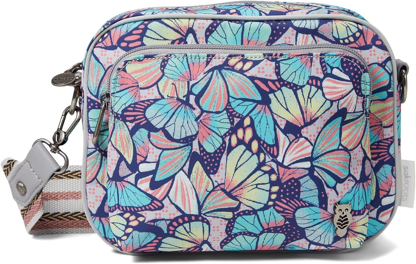 

Кроссбоди Westwood из эко-твила The Sak, цвет Navy Butterfly Bloom