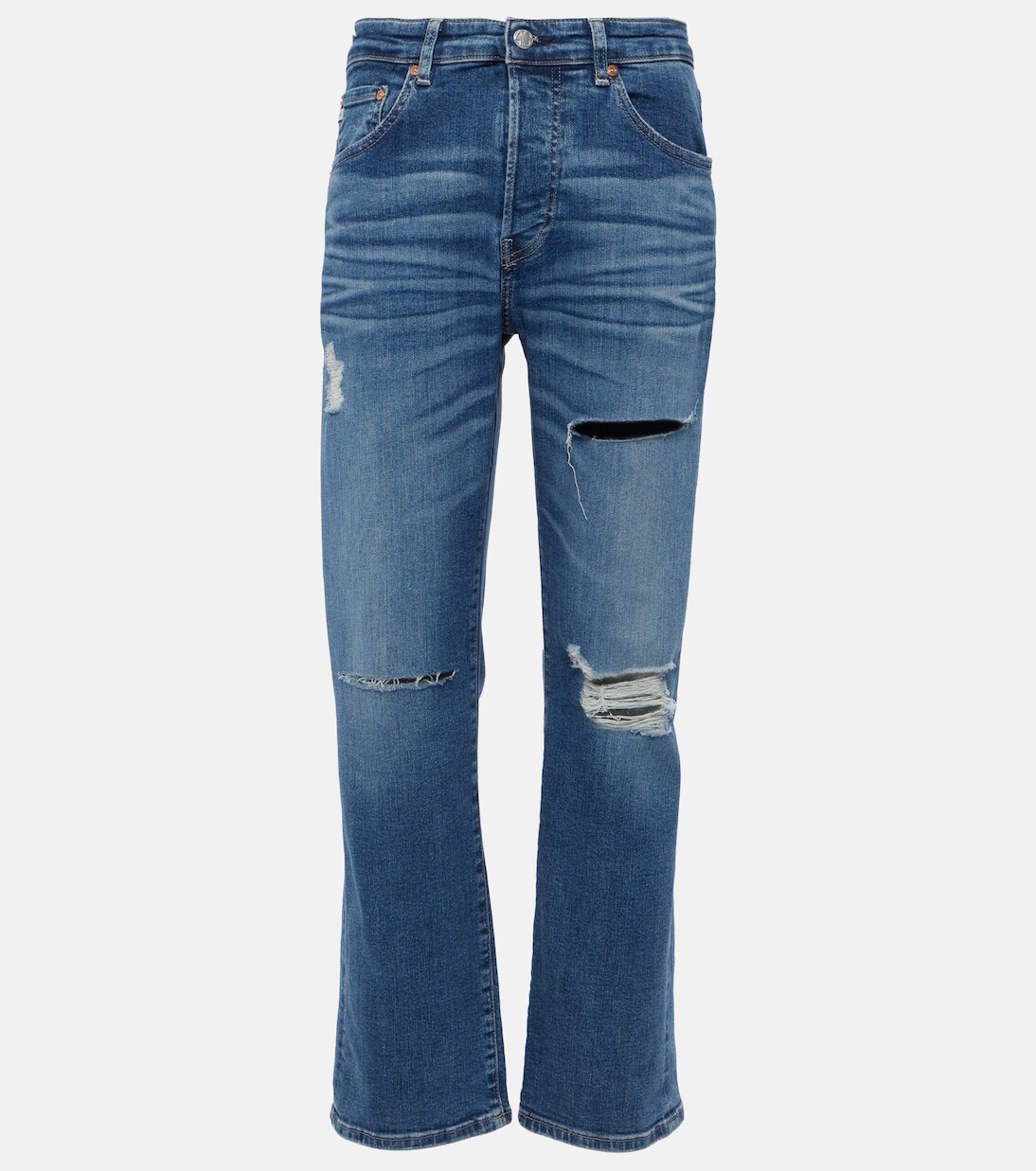 

Американские прямые джинсы со средней посадкой Ag Jeans, синий