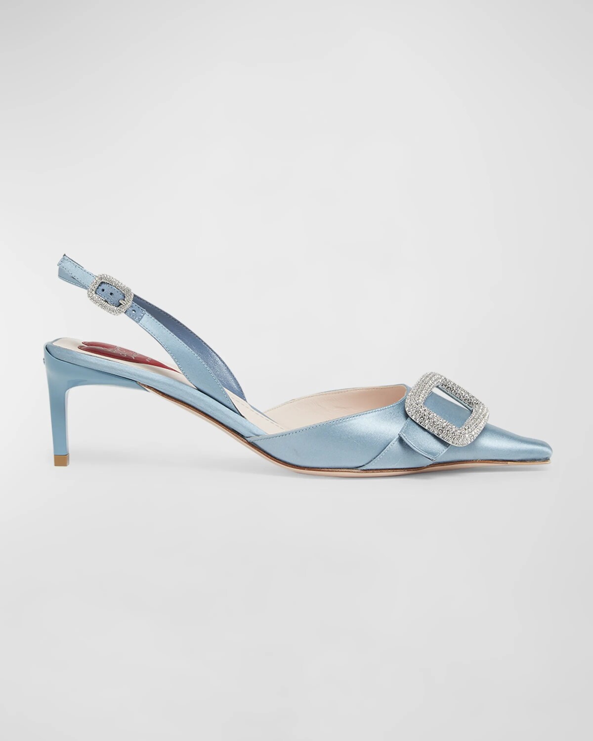 

Туфли d'Orsay со стразами и пяткой на пятке Roger Vivier, цвет Blue
