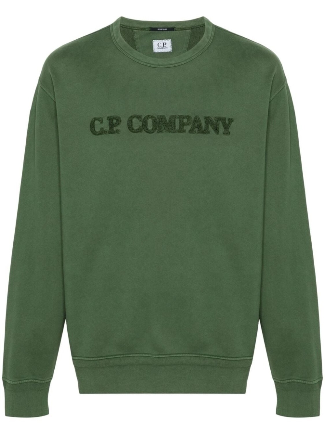 

C.P. Company толстовка с тисненым логотипом, зеленый