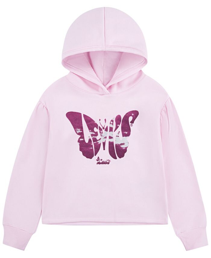 

Пуловер с капюшоном Big Girls Meet and Greet Butterfly Levi's, розовый