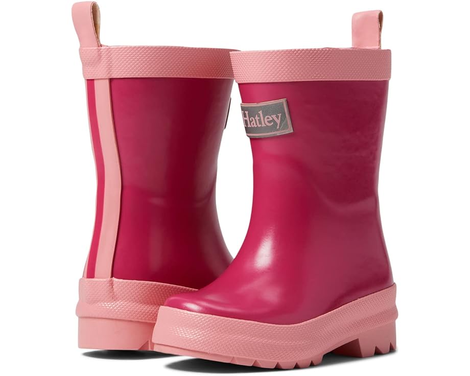 Ботинки Hatley Shiny Rain Boots, розовый