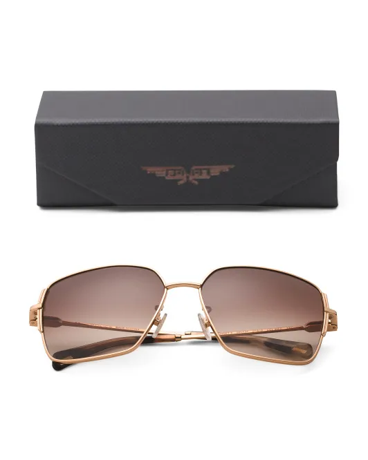 

Квадратные солнцезащитные очки 57 мм Police, цвет Rose Gold