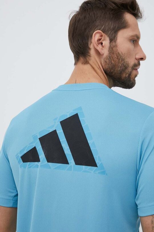 

Тренировочная футболка с логотипом Workout Base adidas Performance, синий