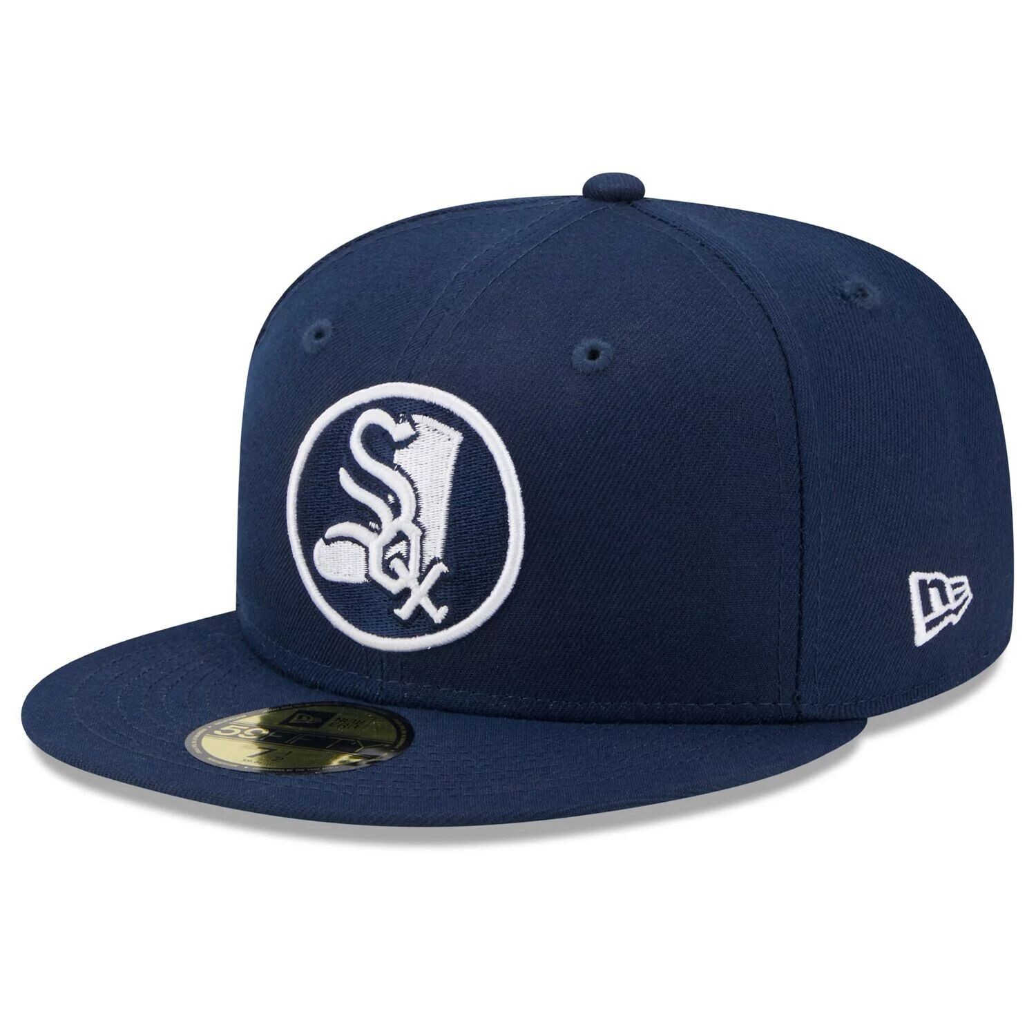 

Мужская темно-синяя шляпа New Era Chicago White Sox Cooperstown Collection Oceanside Green Undervisor 59FIFTY.