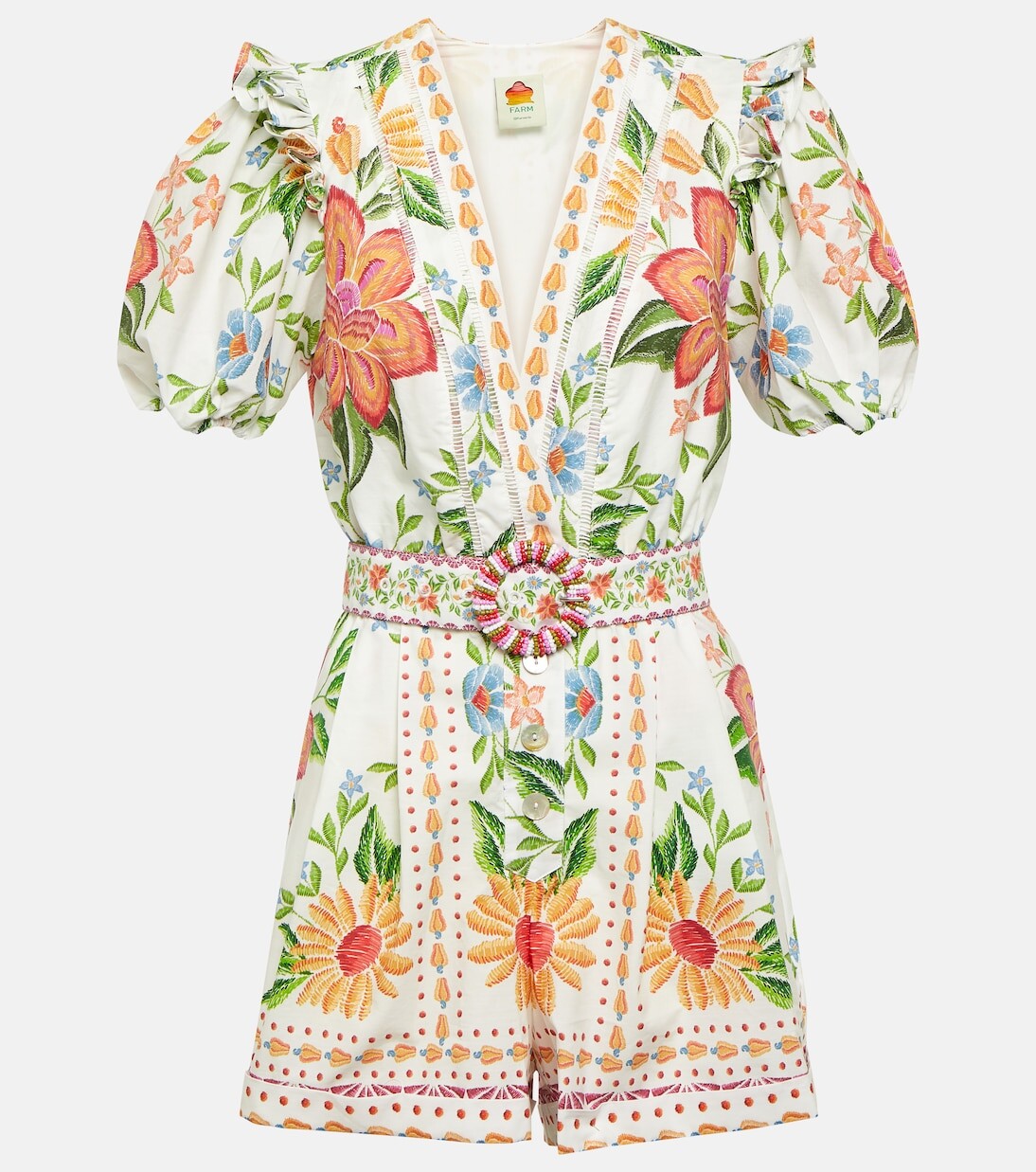 

Хлопковый комбинезон Bloom Garden Farm Rio, мультиколор