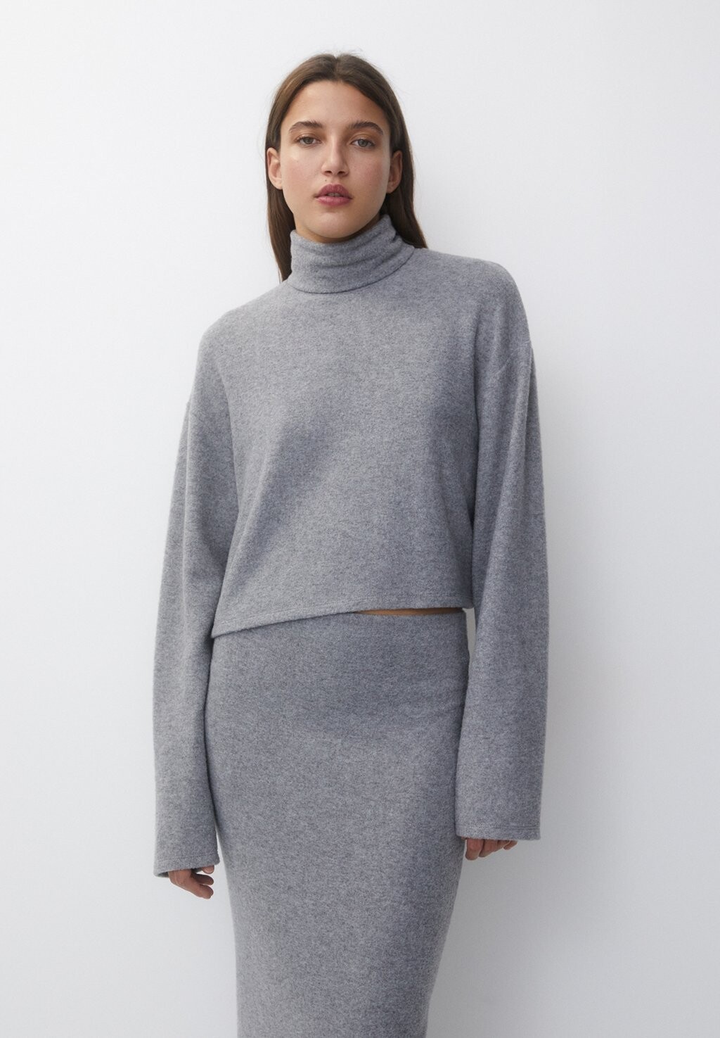 

Свитер Oversize PULL&BEAR, цвет grey