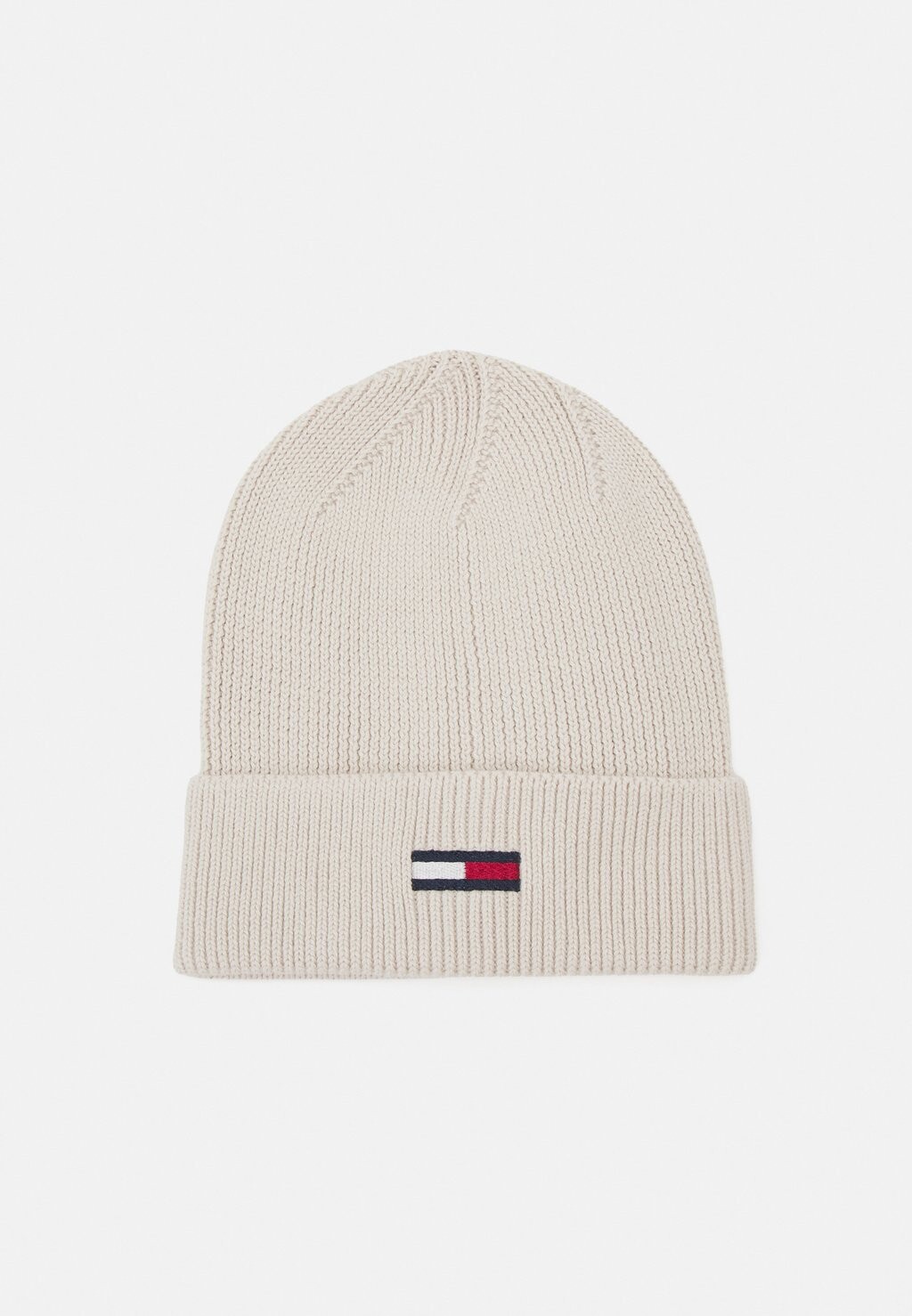 

Шапка ELONGATED FLAG BEANIE Tommy Jeans, кремовый