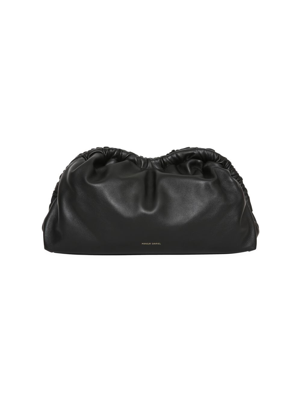 

Облачный кожаный клатч Mansur Gavriel, черный