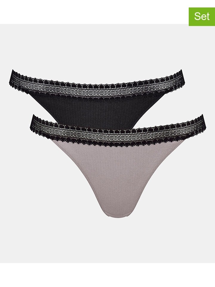 

Трусы Sloggi 2er Set, цвет grau/schwarz