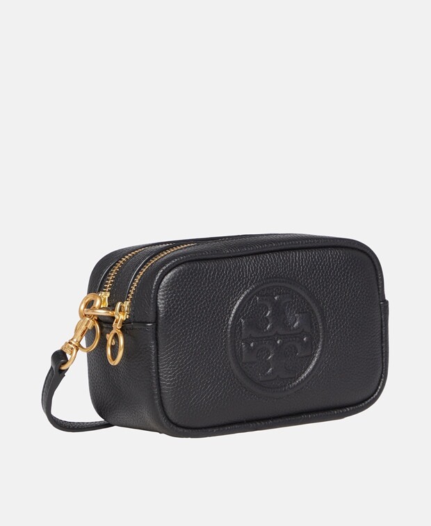 

Кожаная сумка-мессенджер Tory Burch, черный