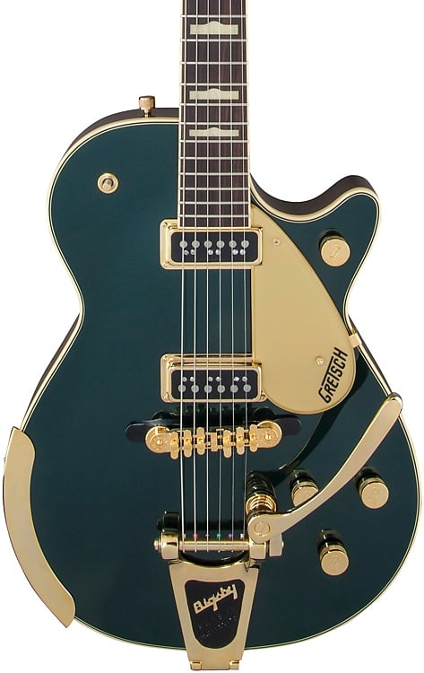 Электрогитара Gretsch G6128T-57 Vintage Select Edition '57 Duo Jet - Cadillac Green электрогитара gretsch g6128t gh george harrison signature duo jet w bigsby black 754