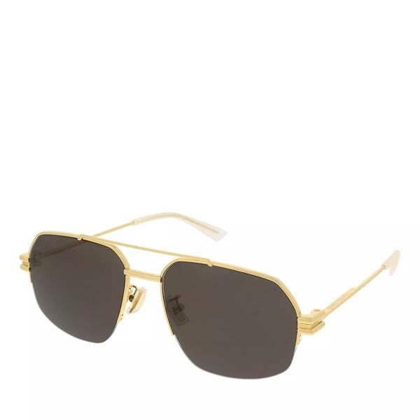 

Солнцезащитные очки bv1127s-002 57 sunglass unisex metaltal gold-gold- Bottega Veneta, желтый