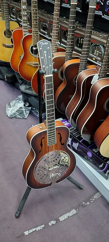цена Акустическая гитара Fender Paramount PR-180E Resonator