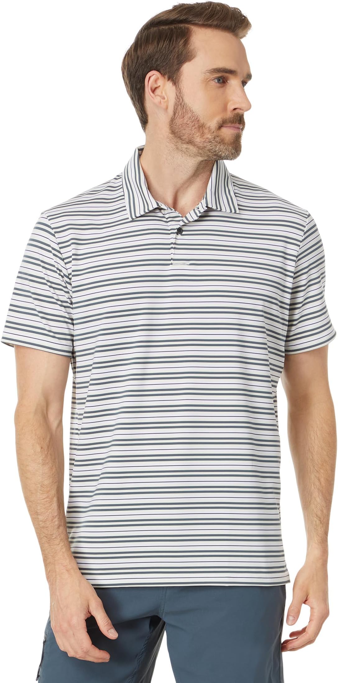 Рубашка-поло Archive Stripe Polo Oakley, цвет Arctic White