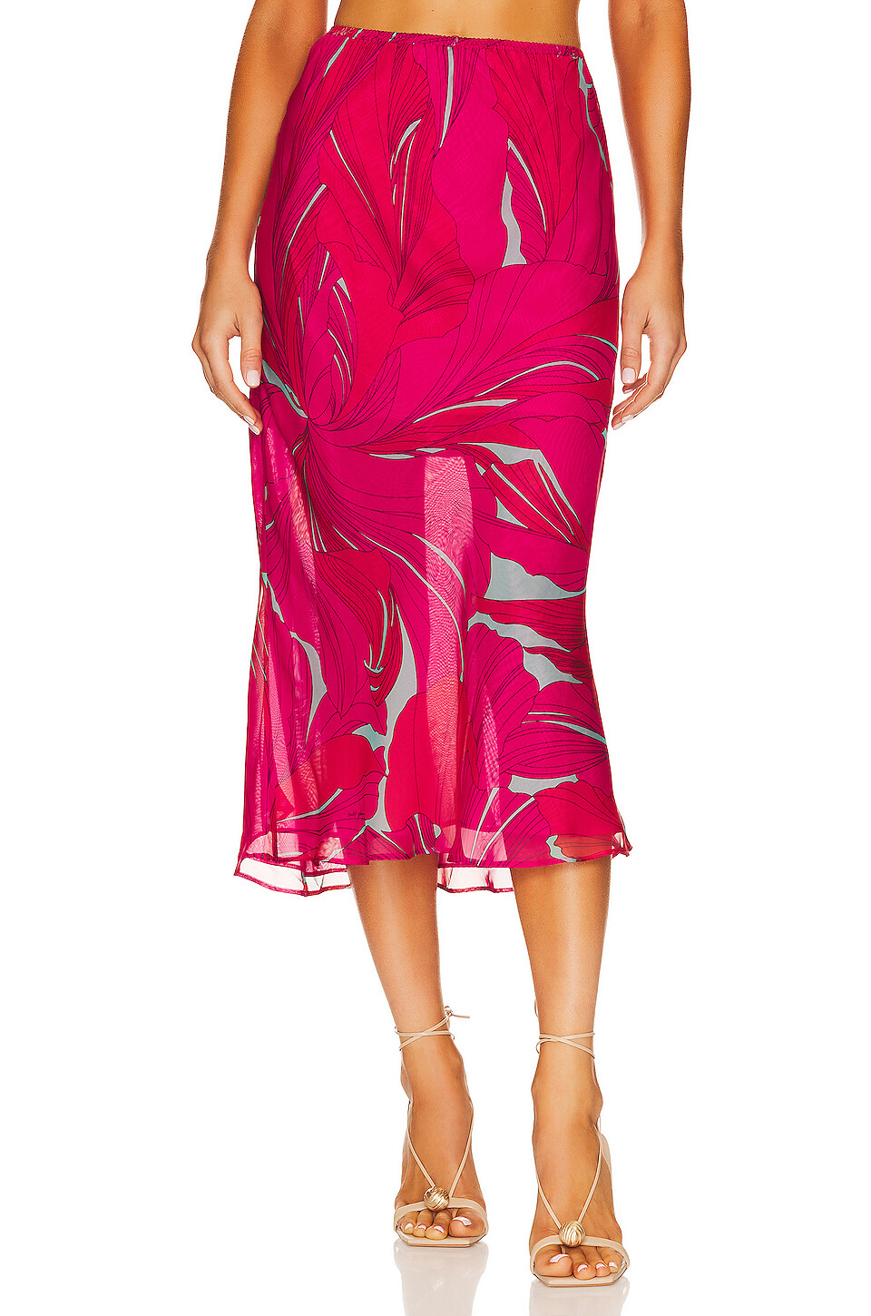 

Юбка Cult Gaia Talia, цвет Chantarelle Pink Marshmallow Chiffon