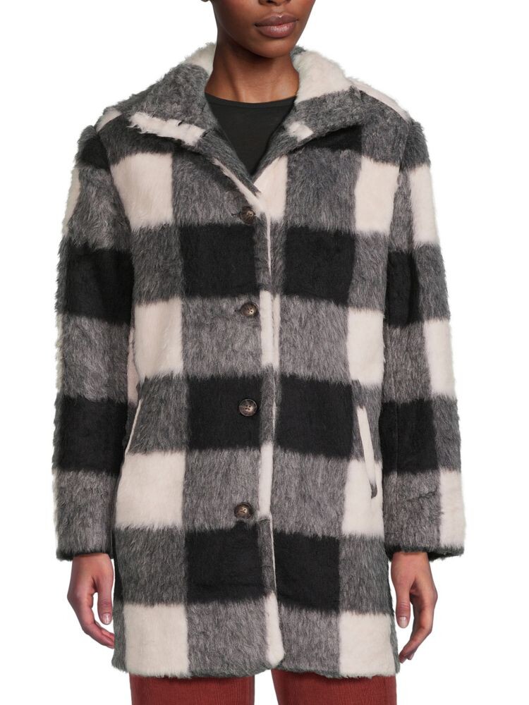

Пальто Stephanie в клетку Marine Layer, цвет Black White