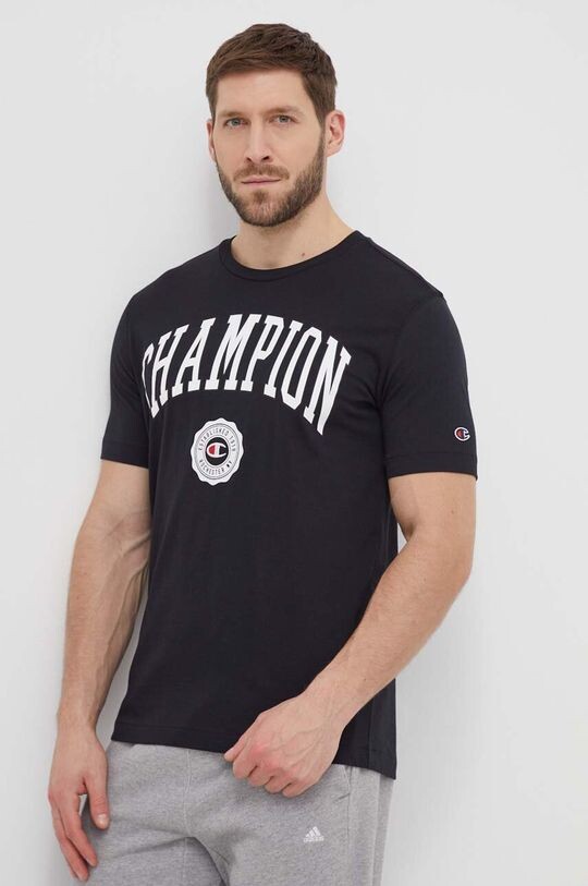 

Хлопковая футболка Champion, черный