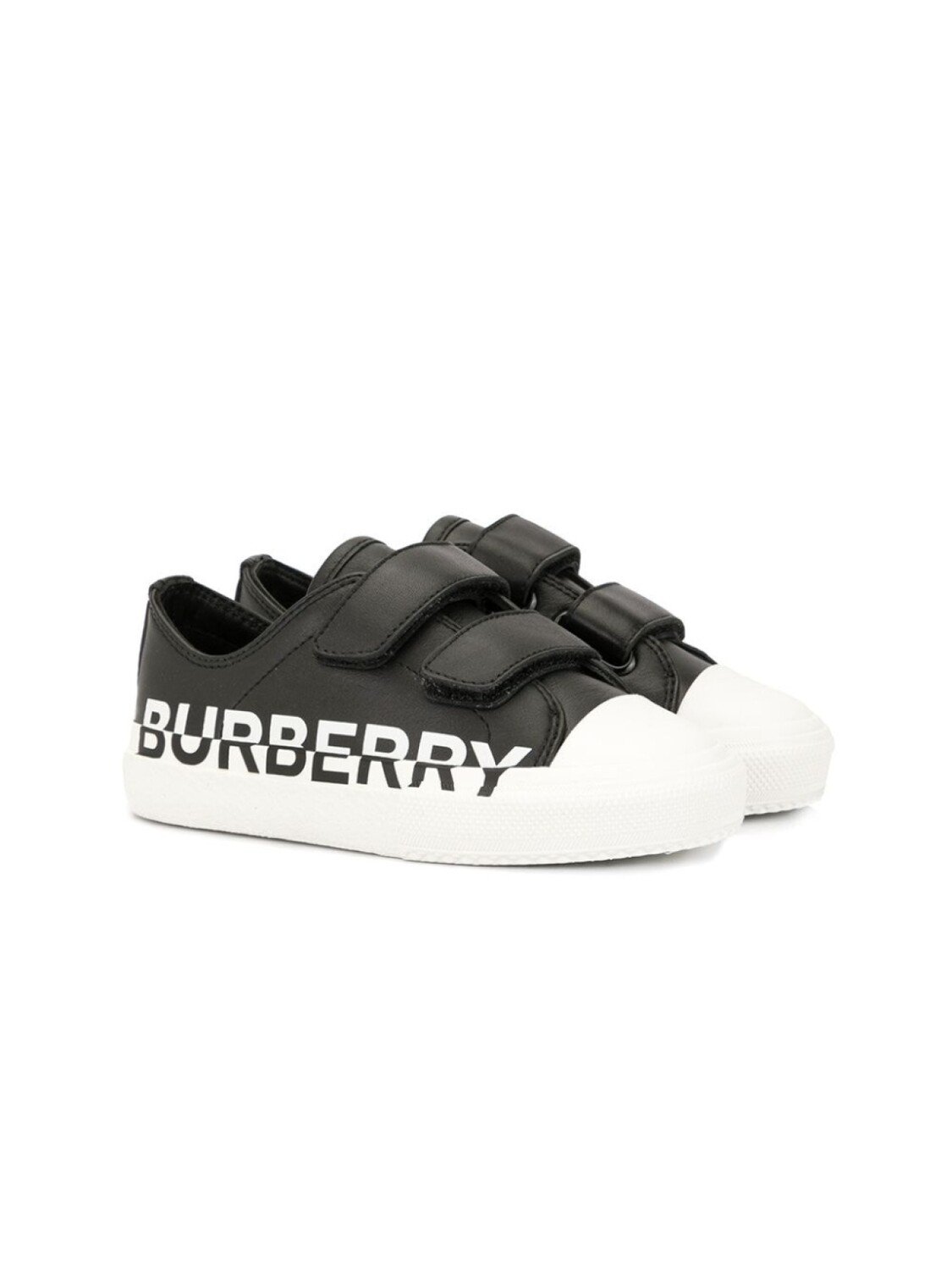 

Burberry Kids кроссовки с логотипом, черный