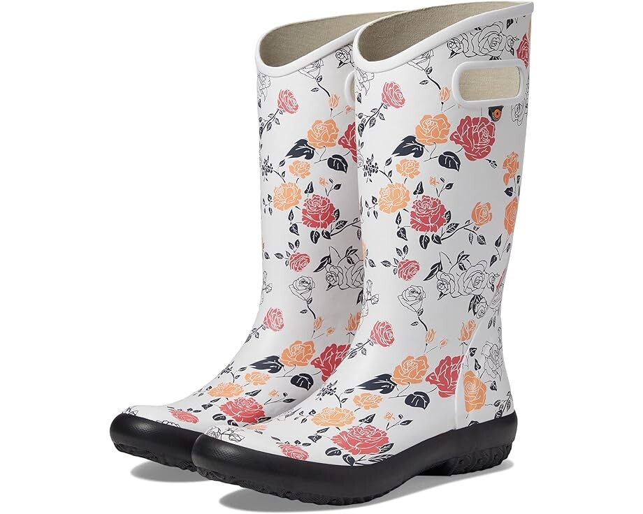

Ботинки Bogs Rainboot - Vintage Rose, цвет Ivory Multi