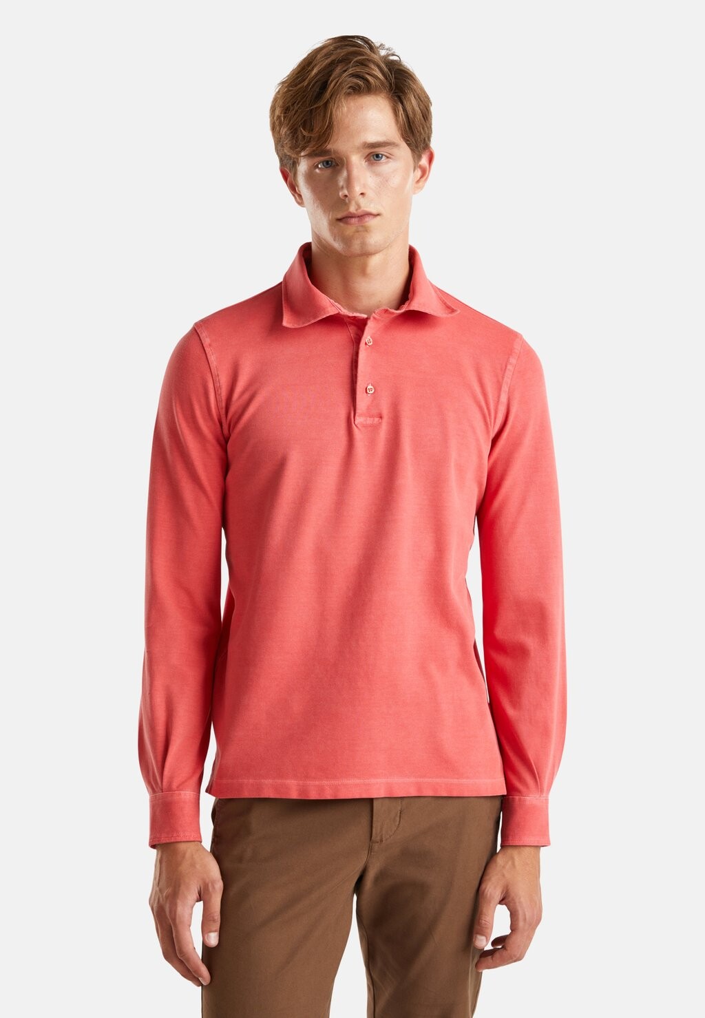 

Топ с длинными рукавами IN STRETCH United Colors of Benetton, красный