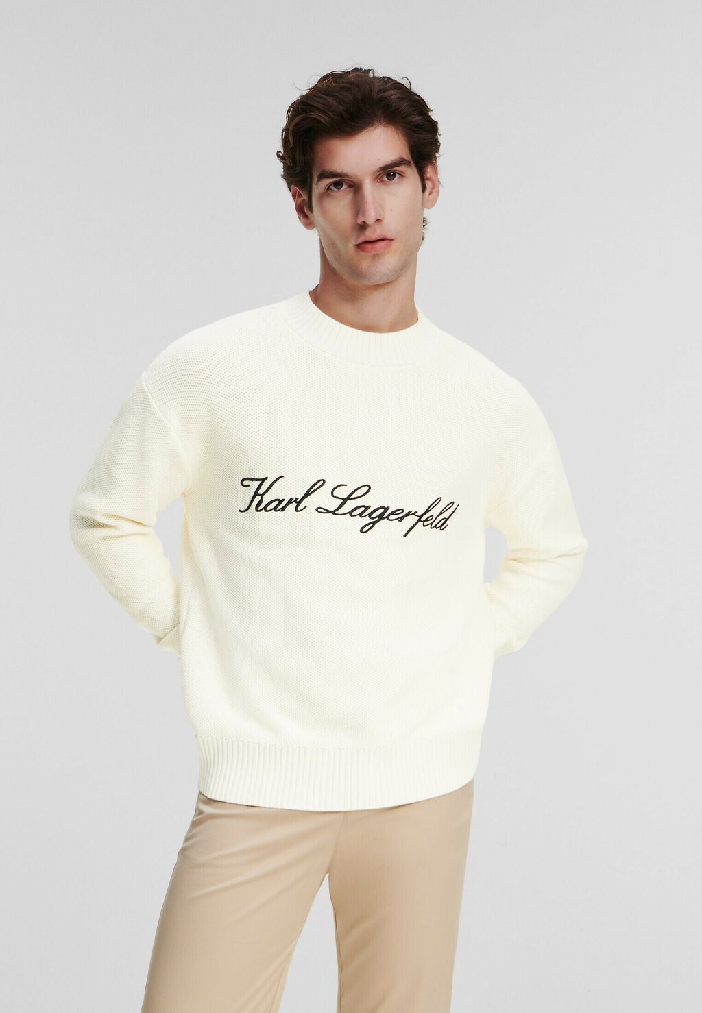 

Свитер SIGNATURE KARL LAGERFELD, кремовый