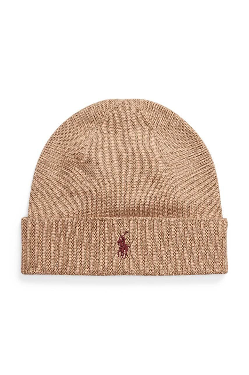 

Шерстяная кепка Polo Ralph Lauren, коричневый