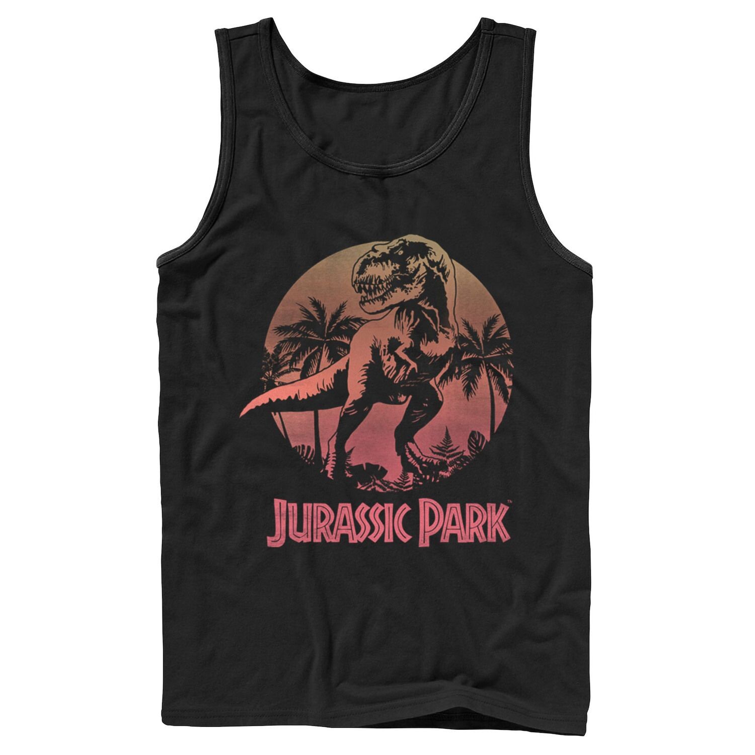 Мужская майка Jurassic Park T-Rex Gradient Sunset