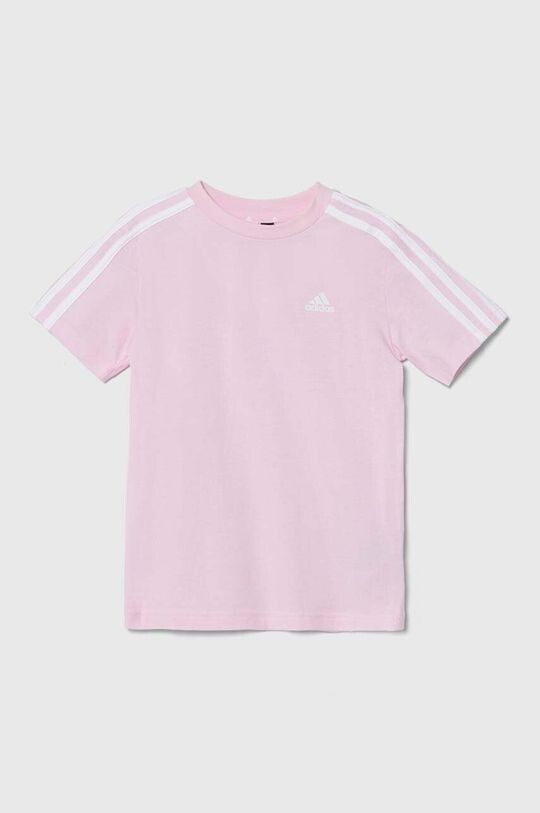 

Хлопковая футболка для детей adidas, розовый
