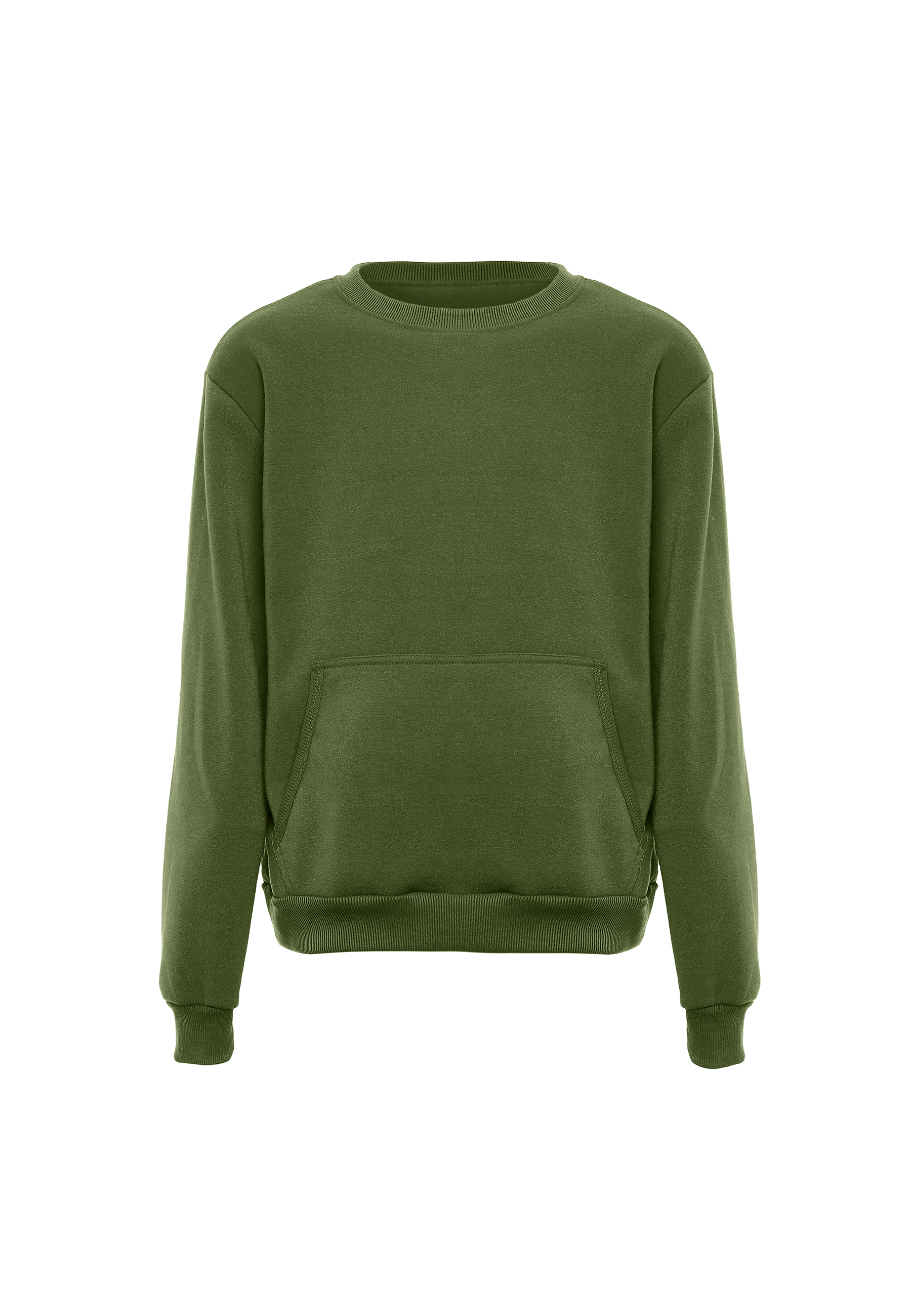 цена Толстовка MO Round Neck Sweater, оливковый