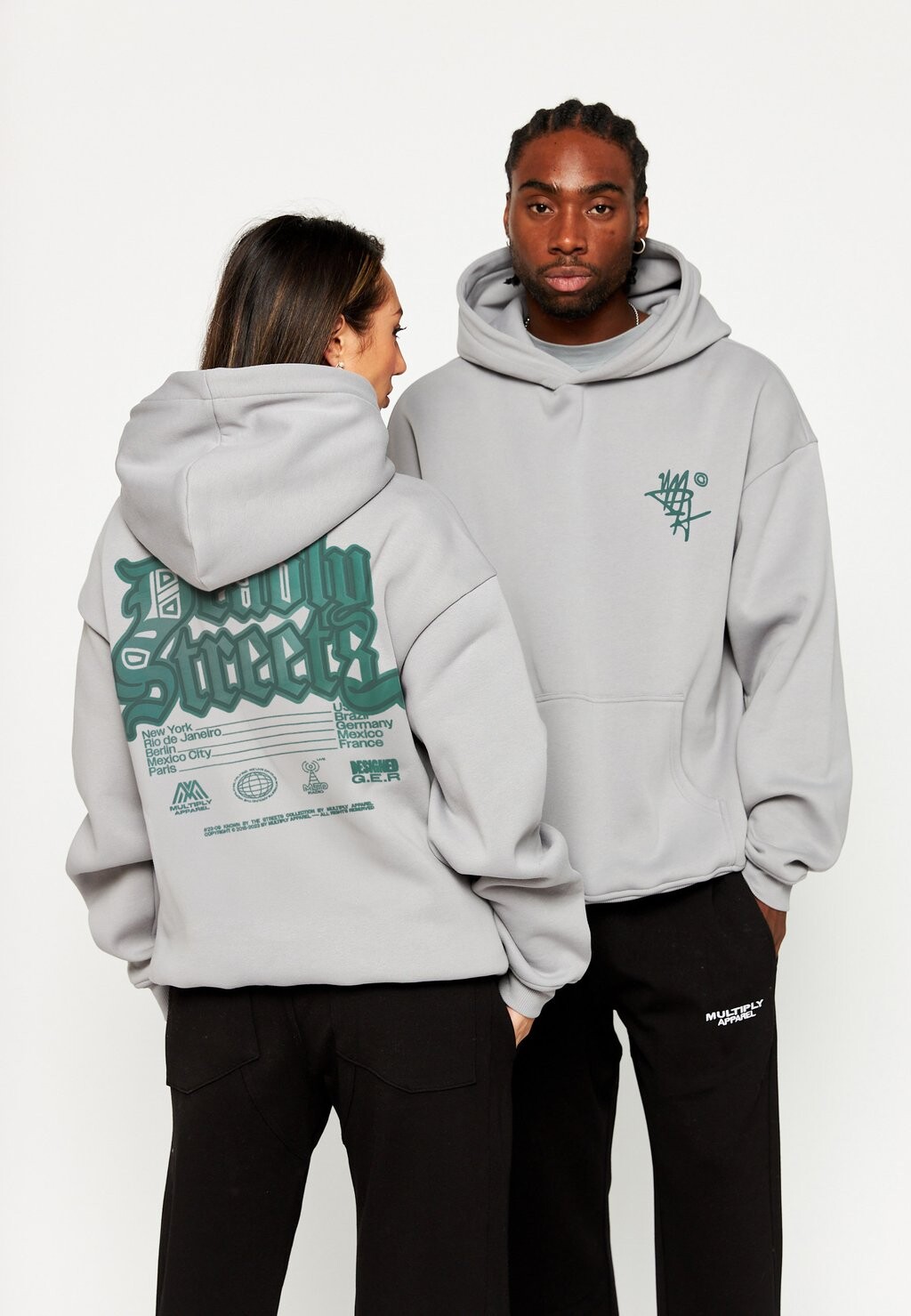 

Толстовка Oversize Deadly Multiply Apparel, цвет ultimate grey