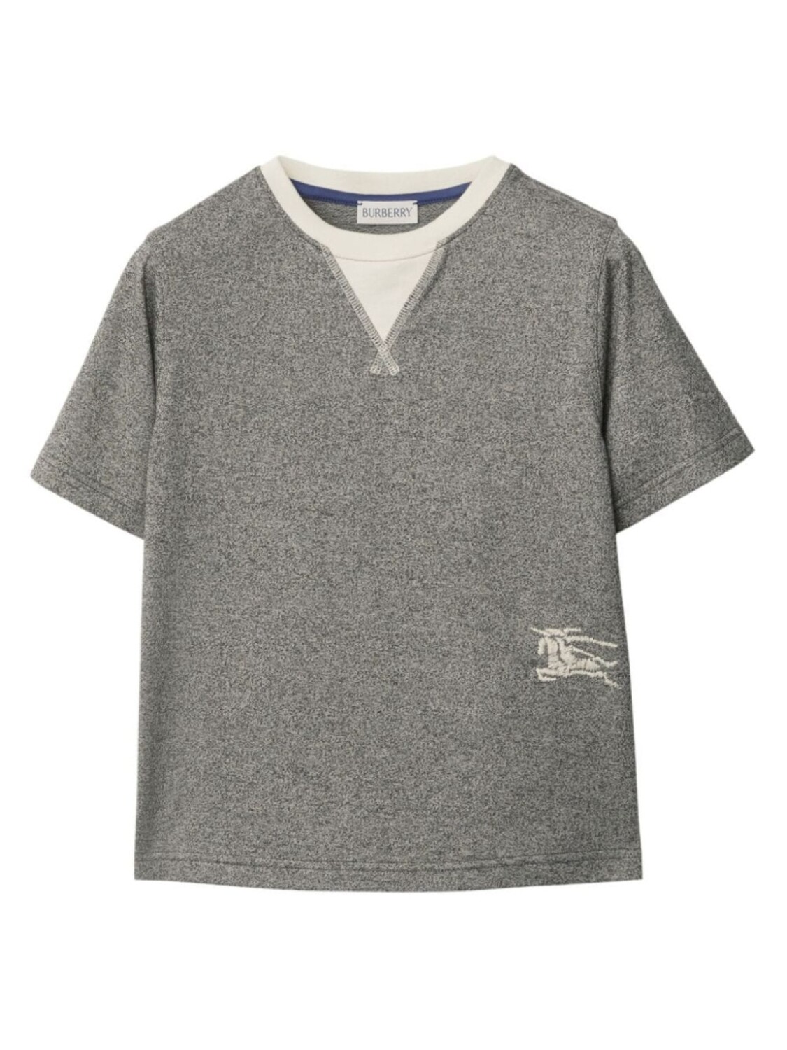 

Burberry Kids футболка с логотипом EKD, серый