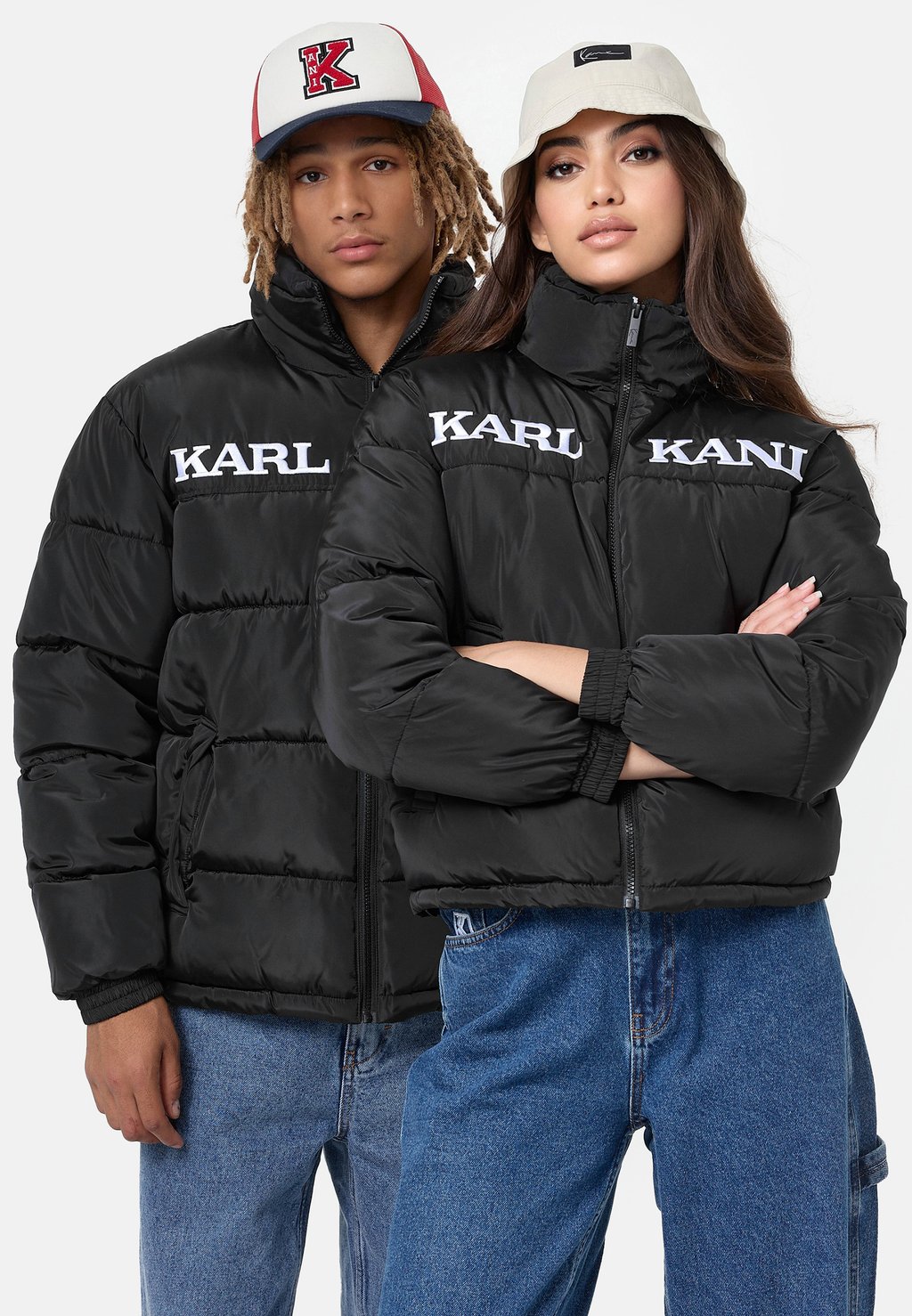 Зимняя куртка RETRO ESSENTIAL PUFFER JACKET UNISEX Karl Kani, черный куртка karl kani retro puffer черный белый