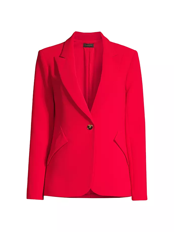 

Блейзер с атласной спинкой Main Event Donna Karan New York, красный