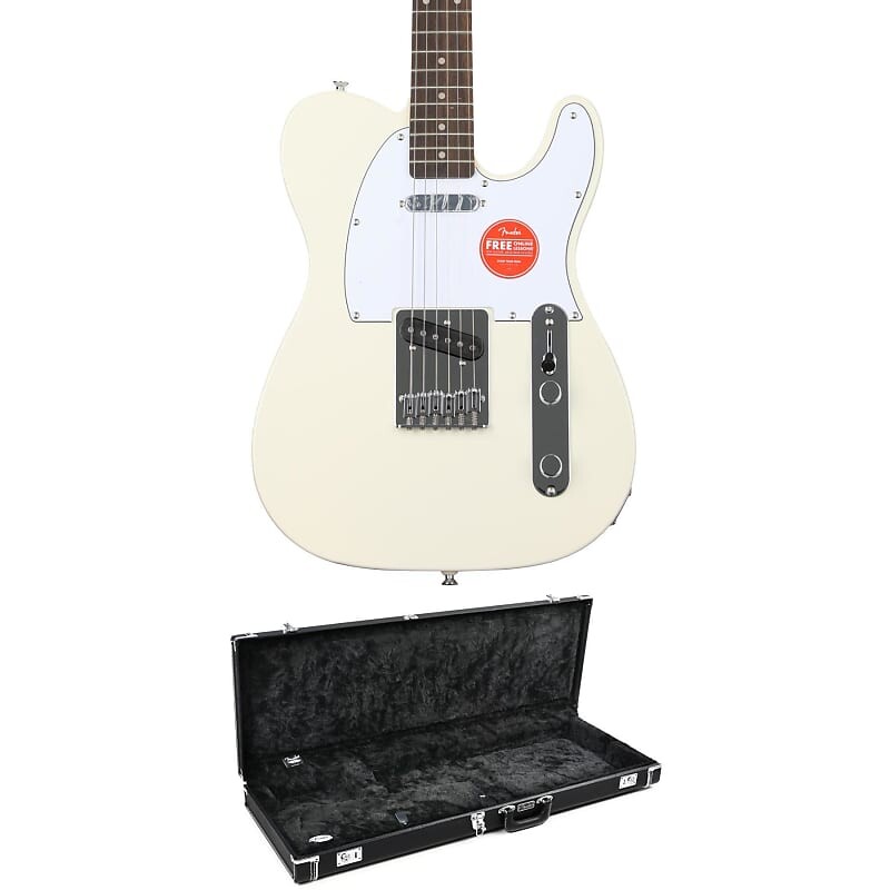 

Электрогитара Squier Affinity Series Telecaster Electric Guitar with Hard Case - Olympic White with Laurel Fingerboard