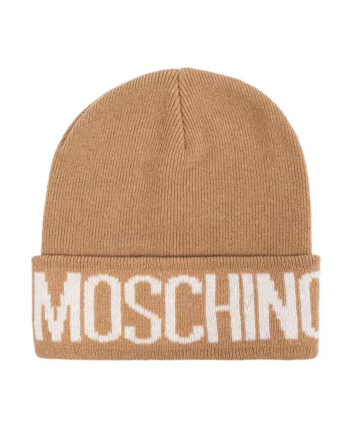 Кепка с логотипом Moschino, бежевый