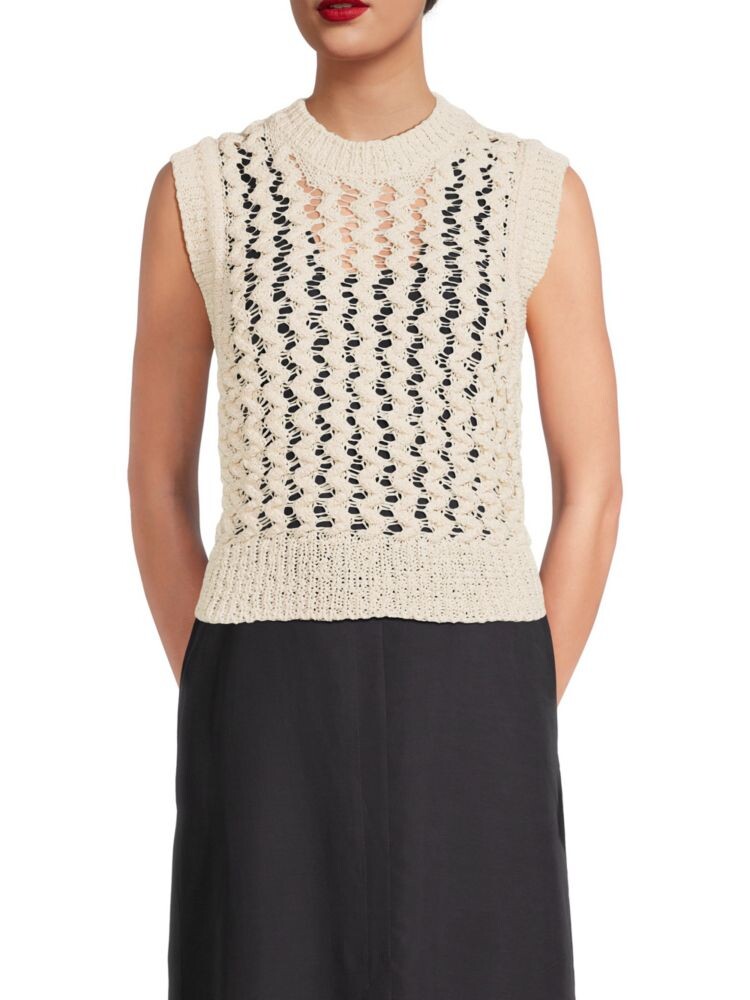

Свитер-жилет Faye крючком Isabel Marant, цвет Ecru