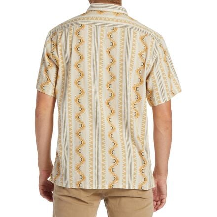 Жаккардовая рубашка Sundays с короткими рукавами мужская Billabong, светло-серый