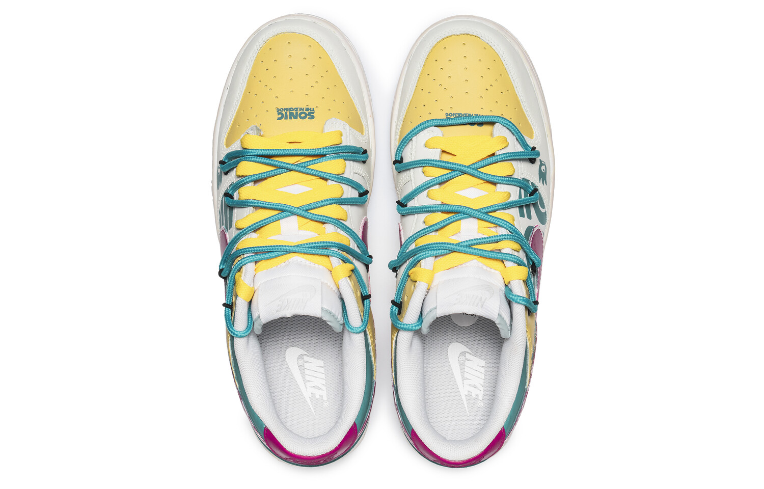 

Кроссовки Nike Dunk Skateboarding Shoes Men Low-top Yellow/green/purple, фиолетовый