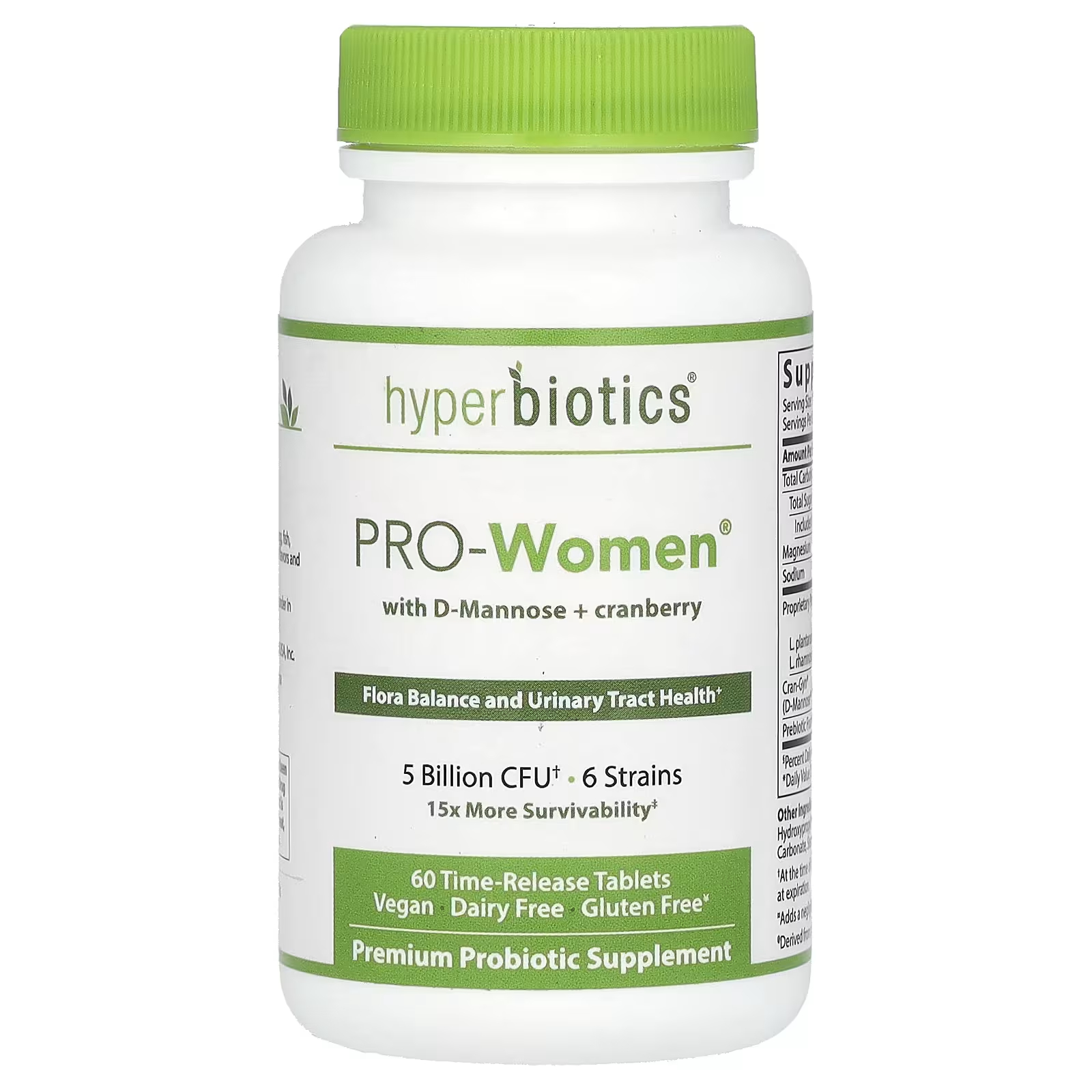Пищевая добавка Hyperbiotics PRO-Women с D-маннозой, 60 таблеток