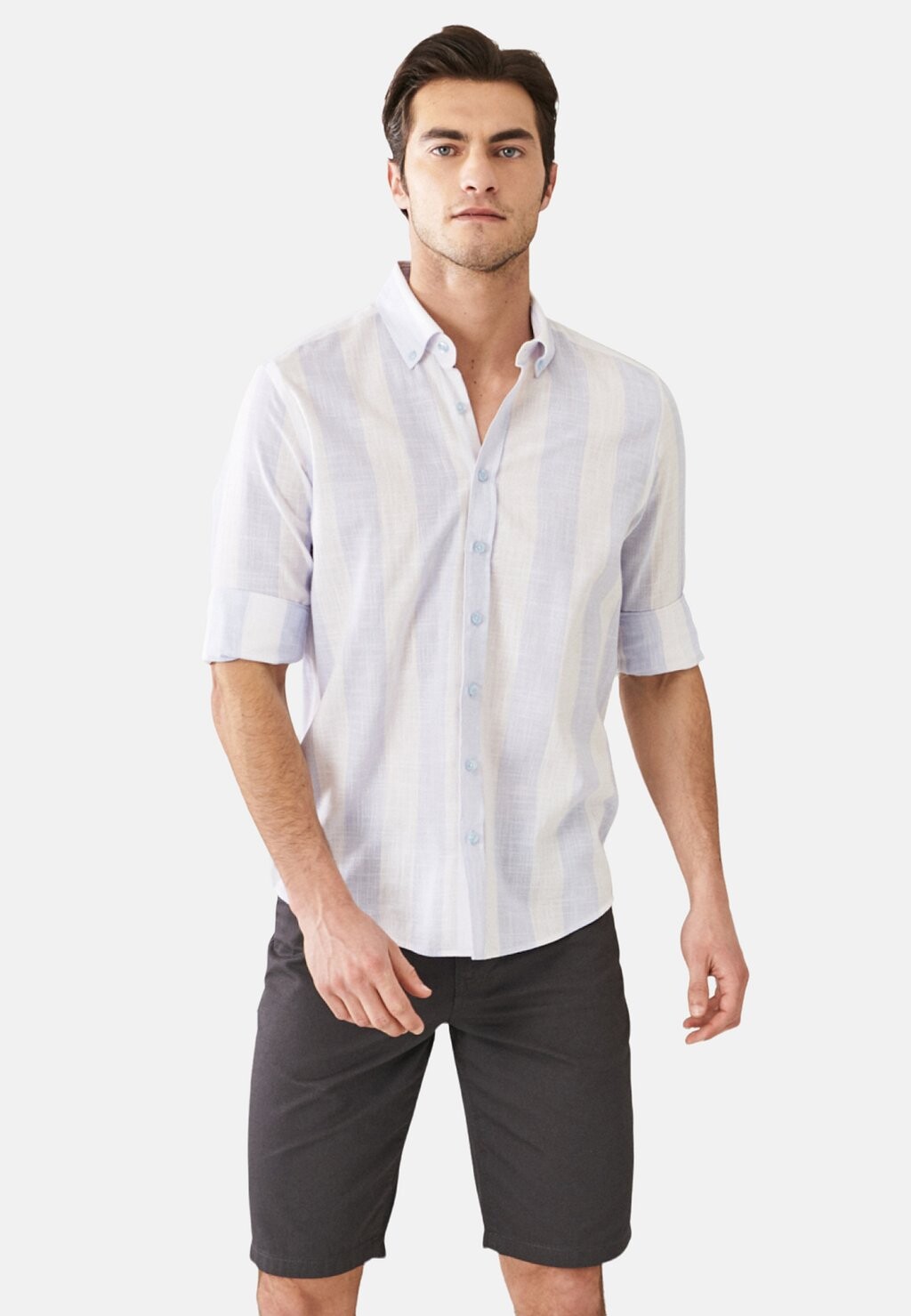 

Рубашка SLIM FIT AC&CO / ALTINYILDIZ CLASSICS, синий