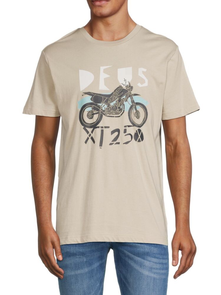 

Футболка с графическим рисунком XT250 Dirt Bike Deus Ex Machina, бежевый