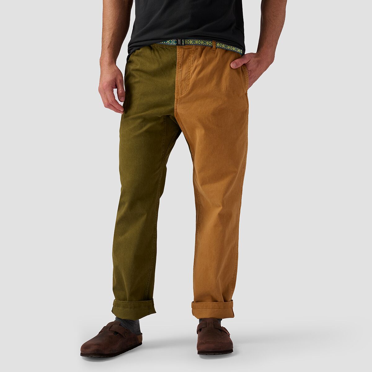 Венчурные брюки Stoic, цвет dark olive/brown sugar
