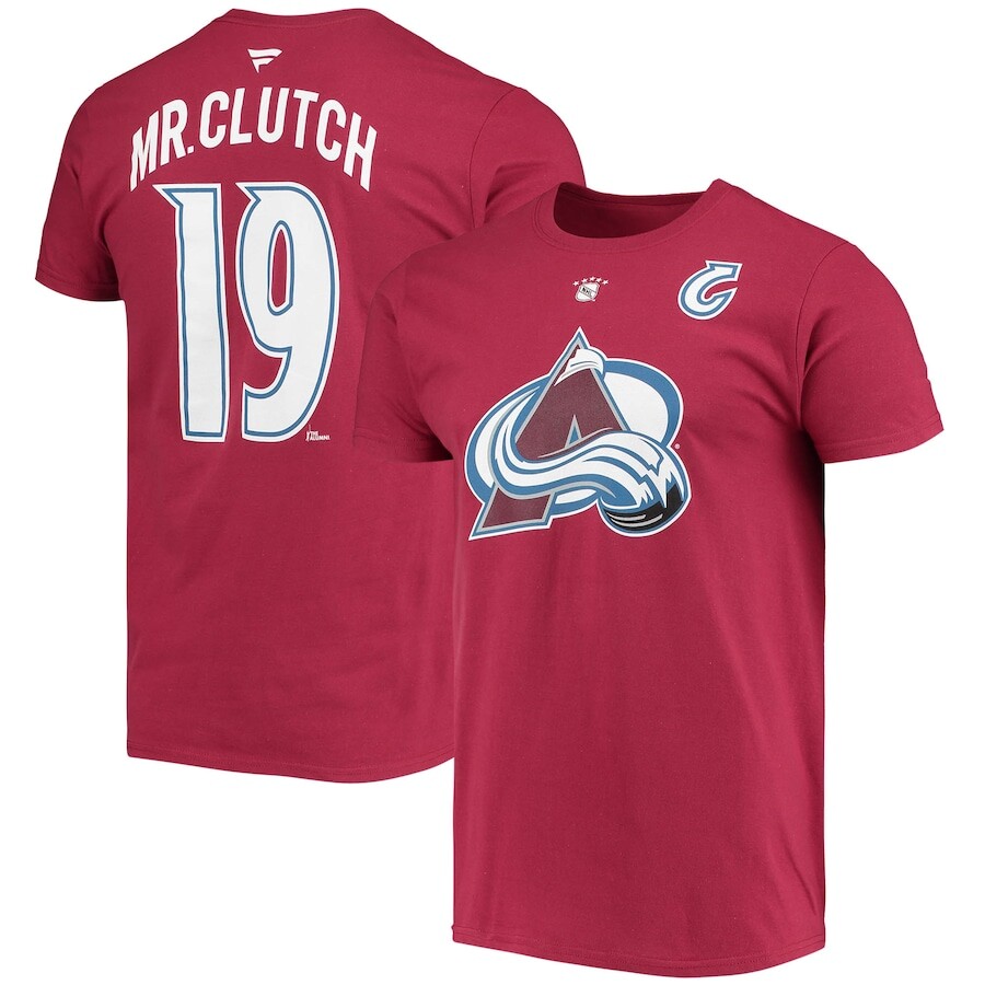

Футболка с коротким рукавом Fanatics Branded Colorado Avalanche, бордовый