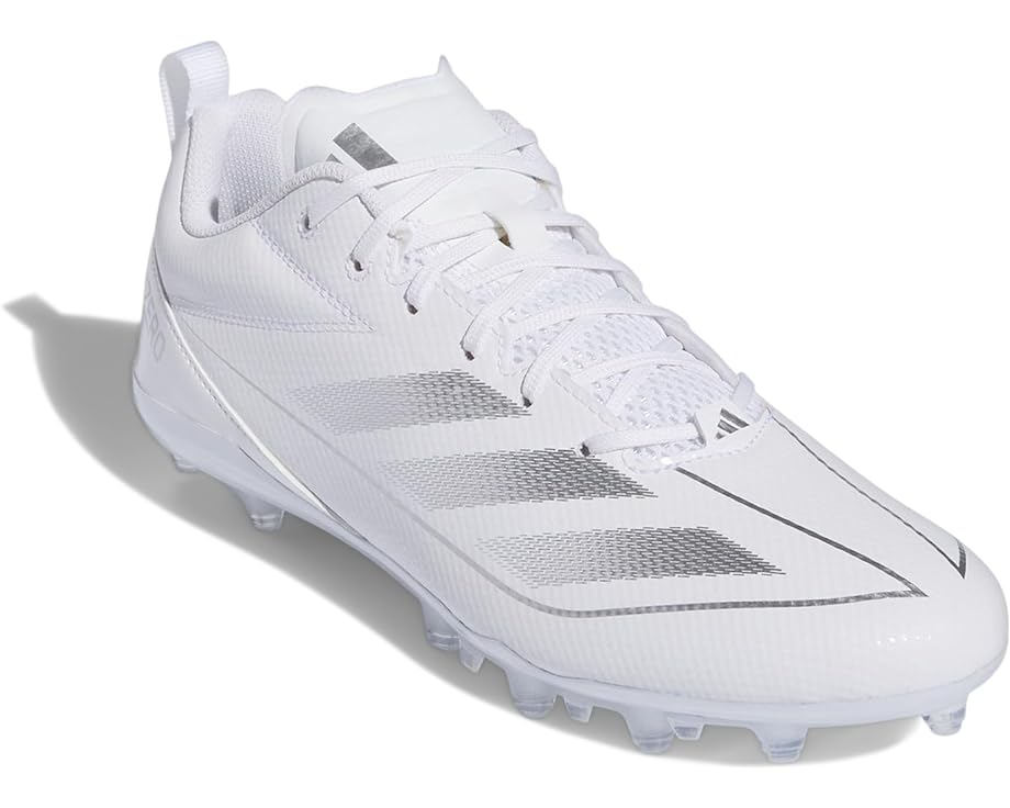 Кроссовки adidas adizero Spark Football Cleats, цвет White/Silver Metallic/White 2