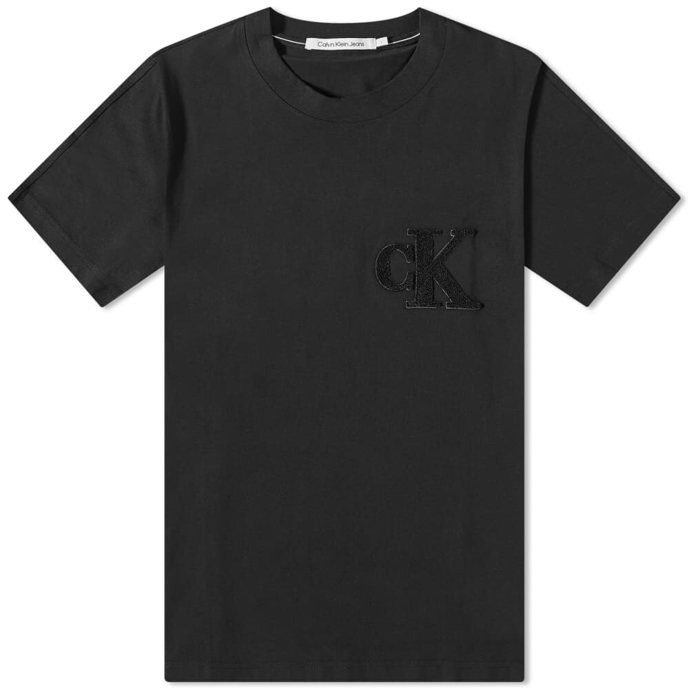 

Футболка из синели Calvin Klein Calvin Klein, черный