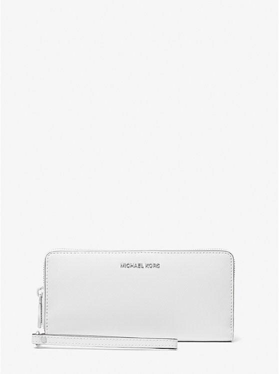

Большой континентальный кошелек из сафьяновой кожи Michael Kors, белый