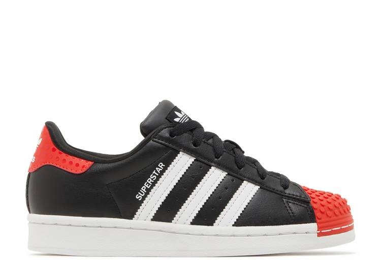 

Кроссовки Adidas LEGO X SUPERSTAR BIG KID 'CORE BLACK RED', черный